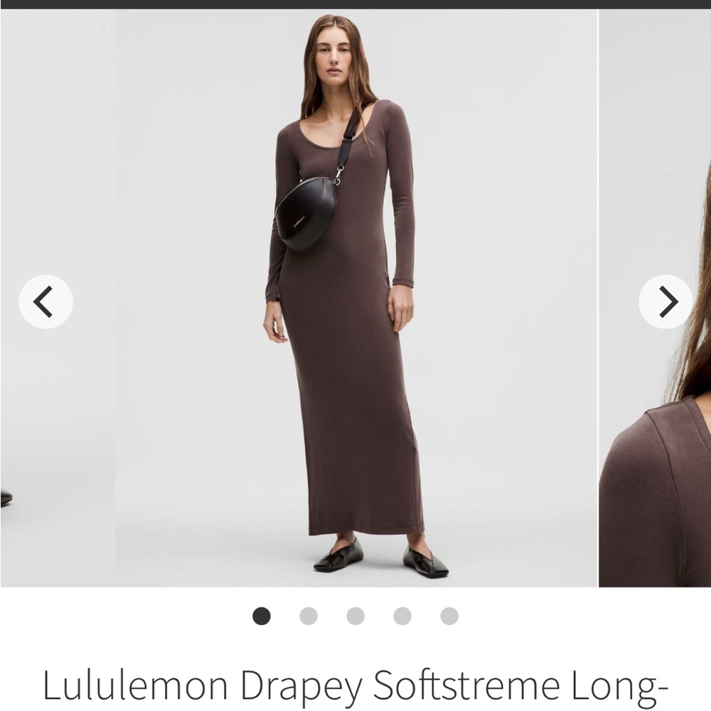 Lululemon Drapey Softstreme Long-Sleeve Maxi Dress